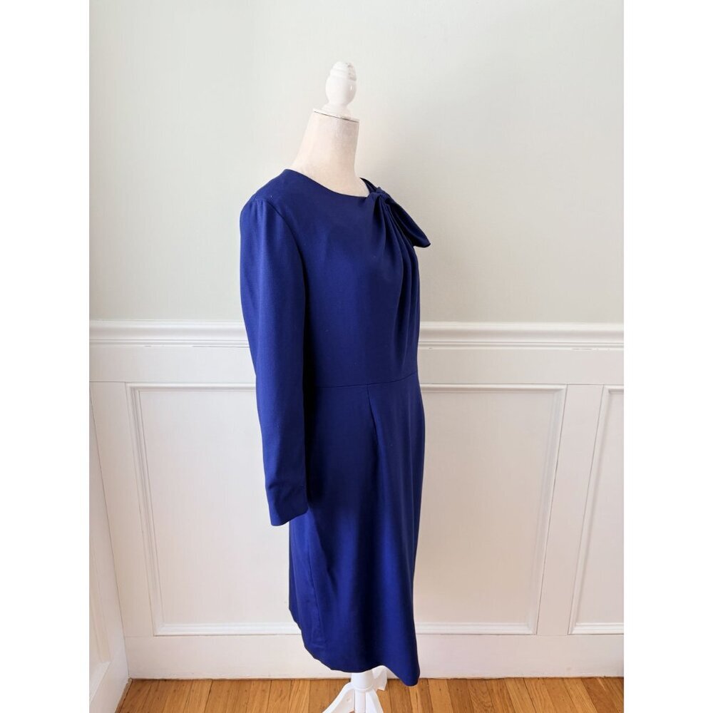 The Fold London Cliveden Dress Indigo Blue Uk 16 Us 12 Euc — image 3 of 8